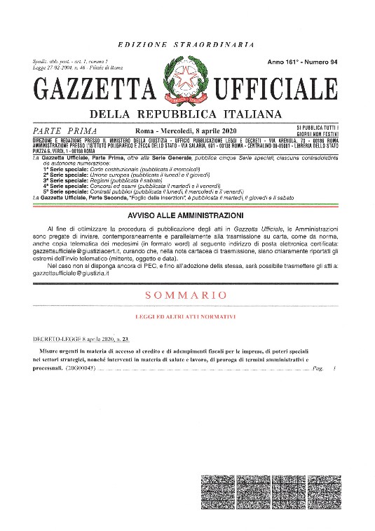 1.SOSPENSIONE DEI TERMINI PER I PROCEDIMENTI DISCIPLINARI DI CORPO E DI STATO NELL'ARMA DEI CARABINIERI