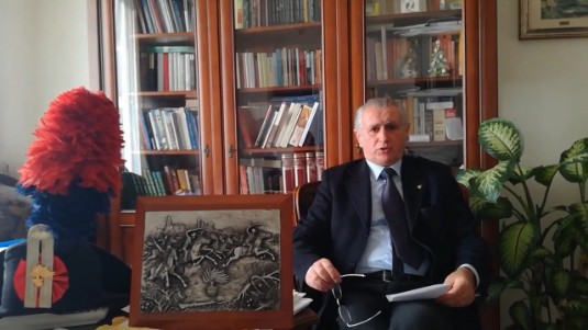 il presidente dell'unione nazionale carabinieri Antonio Savino Antonio Savino presidente dell'unac